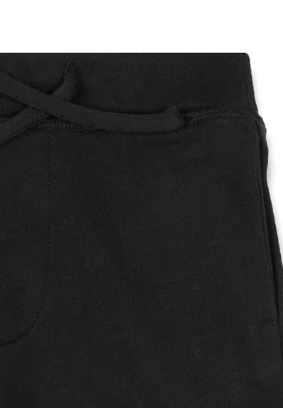 Dsquared2 Kids Drawstring Maple Leaf Casual Shorts In Black
