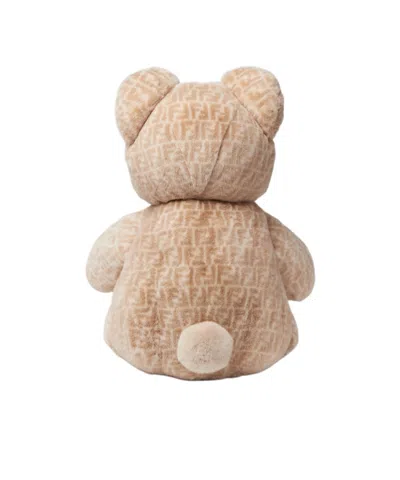 Fendi Mink Teddy Bear In Neutral