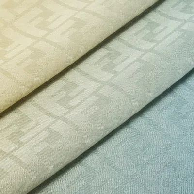 Fendi Multicolor Ff Silk And Wool Shawl In Blue