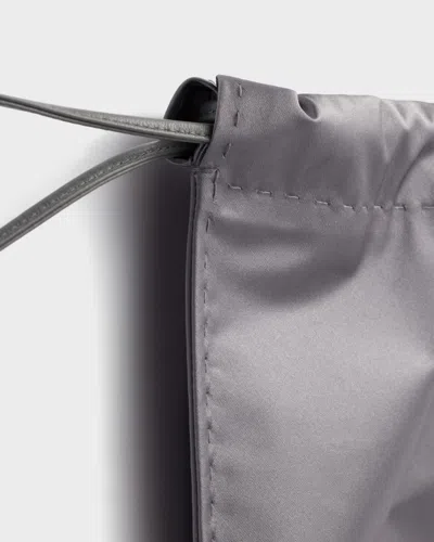 Prada Drawstring Clutch In Metallic