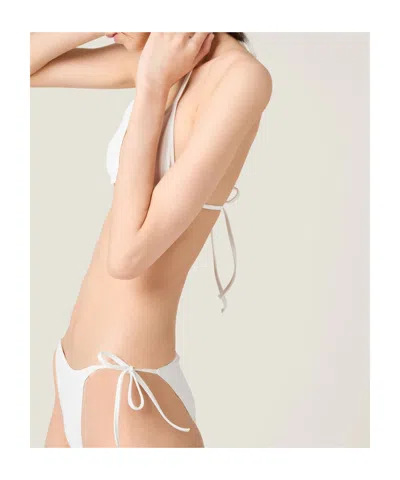 Miu Miu Jersey Panty In White