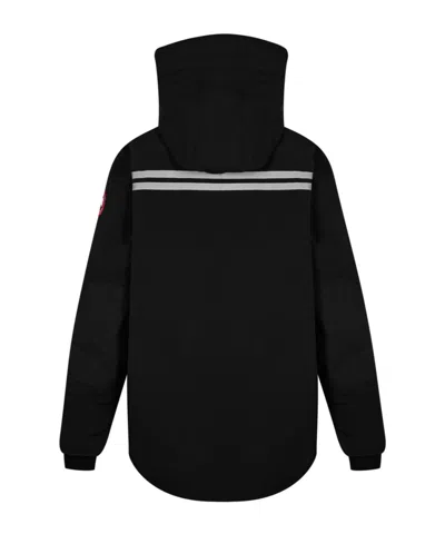 Canada Goose Logo Patch Down Jacket In Black