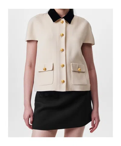Prada Compact Short Sleeved Jacket In Pink