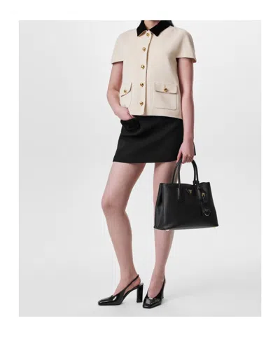 Prada Compact Short Sleeved Jacket In Pink