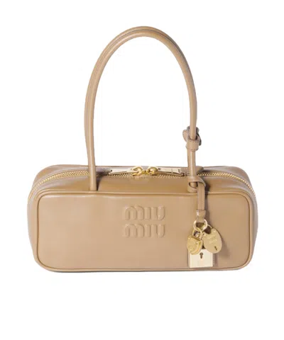 Miu Miu Beau Leather Bag In Pattern