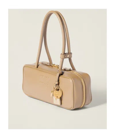 Miu Miu Beau Leather Bag In Pattern