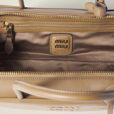 Miu Miu Beau Leather Bag In Pattern