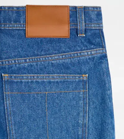 Tod's Back-patch Jeans In Blue