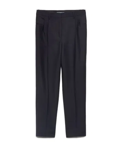 Prada Kid Mohair Pants In Black
