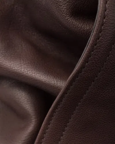 Prada Explore Leather Backpack In Brown