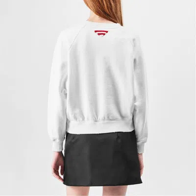 Prada Crew Neck Sweatshirt In White