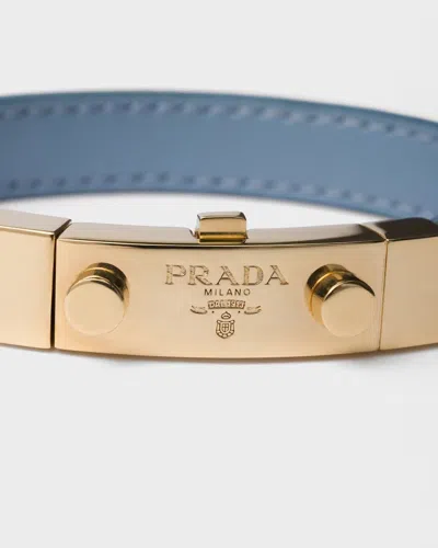 Prada Saffiano Leather Bracelet In Multi