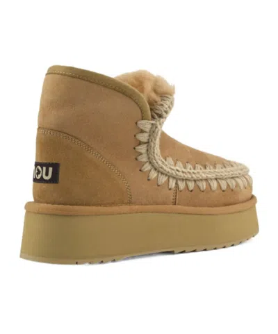Mou Mini Eskimo Platform Boots In Brown