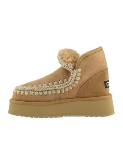 Mou Mini Eskimo Platform Boots In Brown