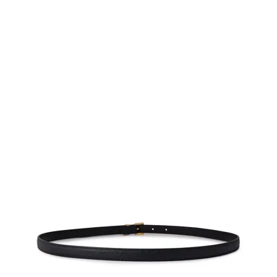 Prada Saffiano Belt In Black