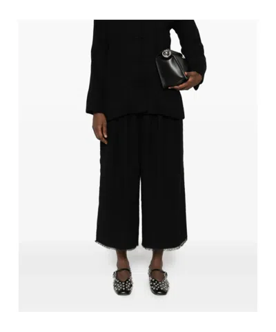 Uma Wang Belt Loops Slacks In Black