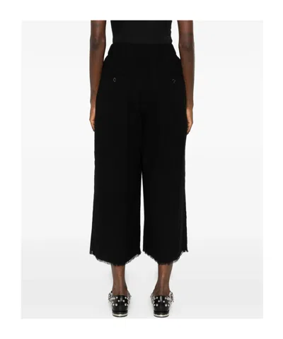 Uma Wang Belt Loops Slacks In Black