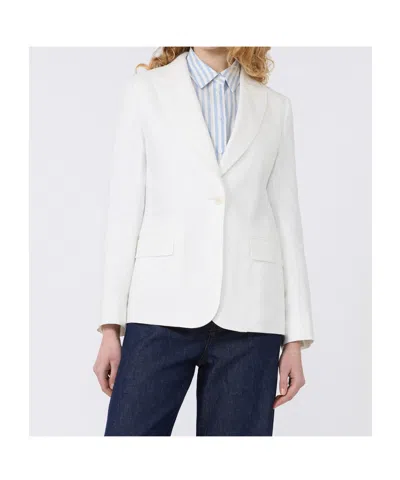 Weekend Max Mara Wkdnalut Single-breasted Blazer In White