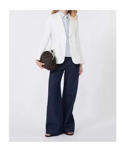 Weekend Max Mara Wkdnalut Single-breasted Blazer In White