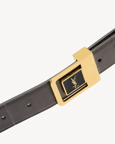 Saint Laurent Logo Belt In Multi