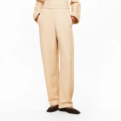 Max Mara Open Drawstring Track Pants In Gold