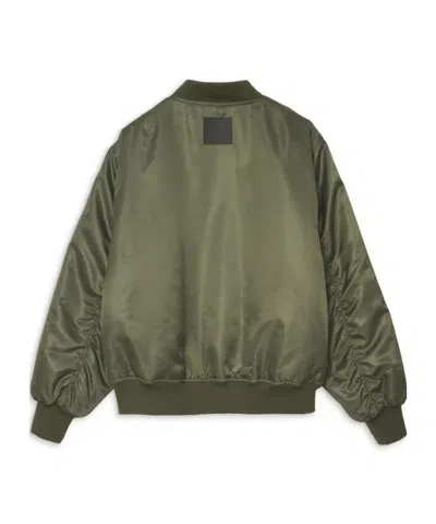 Anine Bing Leon Oversized Bomber Jacket In Green