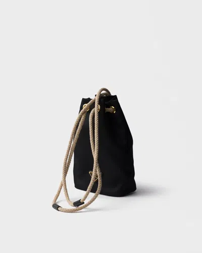 Prada Drawstring Clutch In Pattern