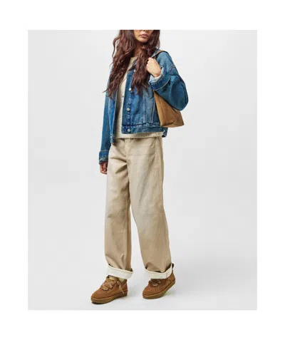 Ugg Stylish Boot-style Sneakers With Plush Lining In Brown