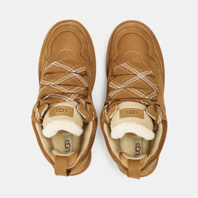 Ugg Stylish Boot-style Sneakers With Plush Lining In Brown