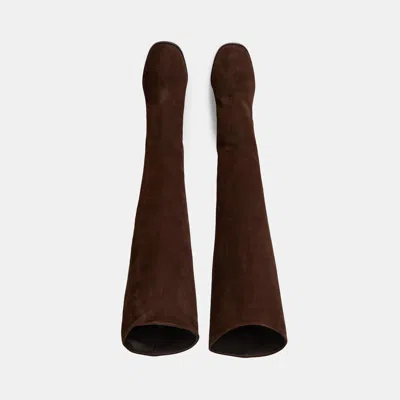 Prada Classic Knee-high Boots In Brown