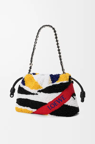Loewe Pleated Shoulder Bag In Multi