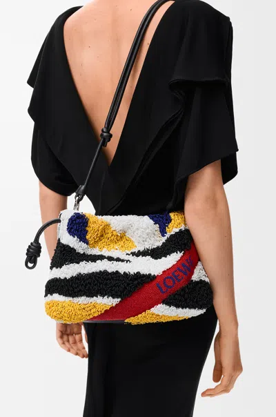 Loewe Pleated Shoulder Bag In Multi