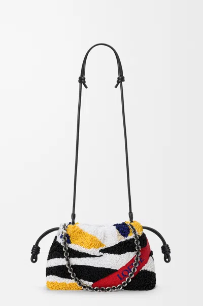 Loewe Pleated Shoulder Bag In Multi