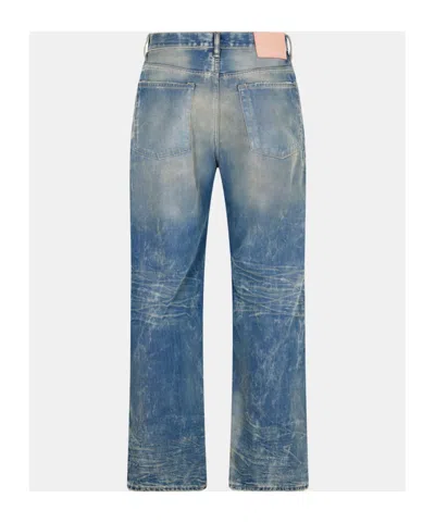 Acne Studios Washed Relaxed Straight-leg Jeans In Animal Print