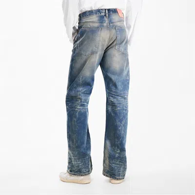 Acne Studios Washed Relaxed Straight-leg Jeans In Animal Print