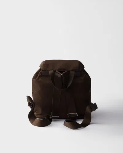 Prada Small Re-nylon Backpack In Brown