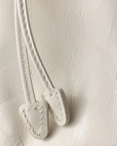 Prada Leather Pouch In White