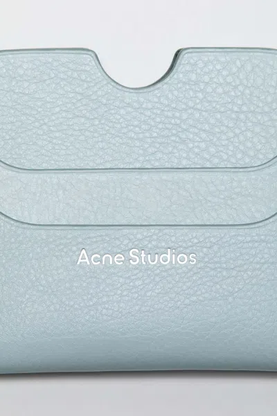 Acne Studios Five-pocket Card Holder In Blue