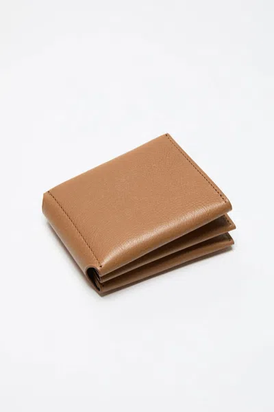 Acne Studios Fold Wallet In Brown