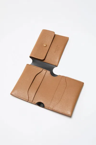 Acne Studios Fold Wallet In Brown