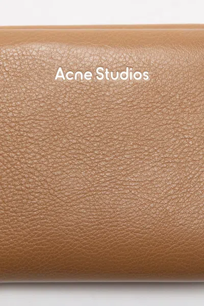 Acne Studios Fold Wallet In Brown