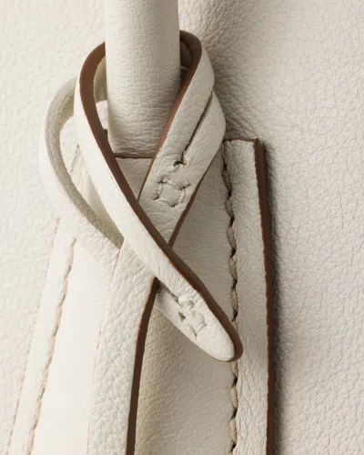 Prada Medium Leather Tote Bag In White