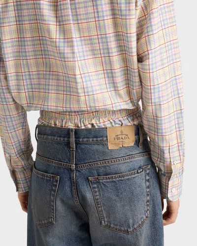 Prada Five-pocket Denim Jeans In Blue