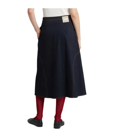 Max Mara Flared Skirt In Black