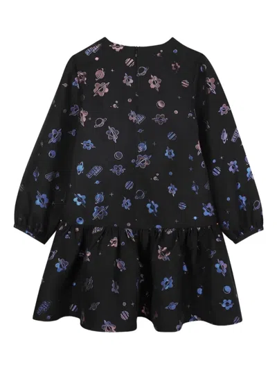 Kenzo Patterned Dress In Black
