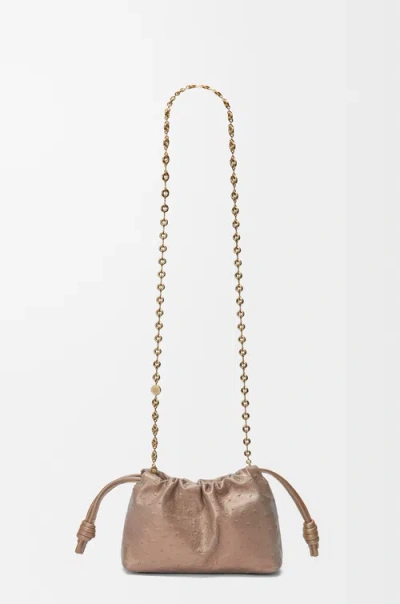 Loewe Chain Shoulder Bag In Brown