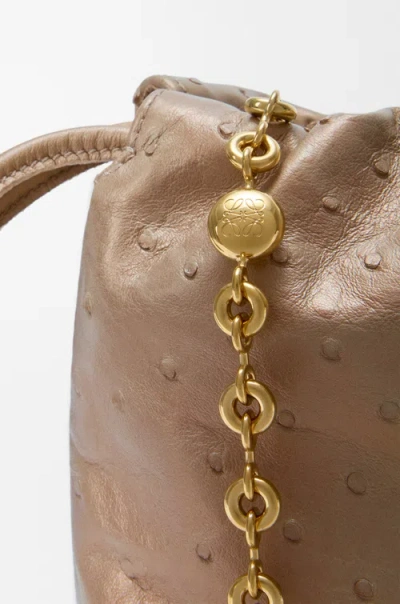 Loewe Chain Shoulder Bag In Brown