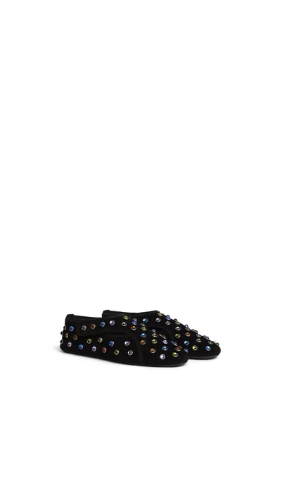 Alaïa Flex Flats In Black