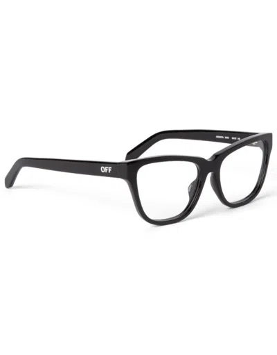Off-white Full Frame Plain Mirror In Black