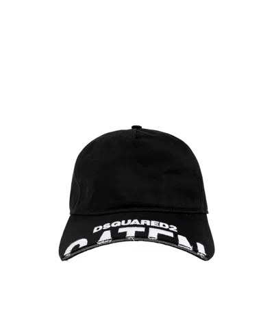 Dsquared2 Logo Baseball Cap In Black